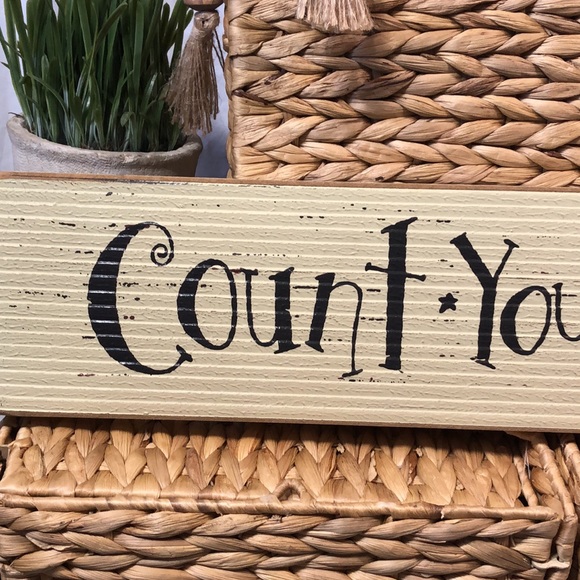 Hobby Lobby Wall Decor Count Your Blessings Wall Art Sign Farmhouse